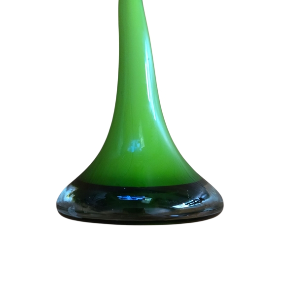 Vintage Norman Coppenhagen Green Swing Glass Vase - Picture 6 of 12